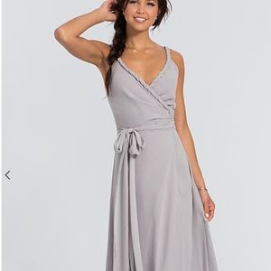 Joanna August Long Bridesmaid Dress Parker